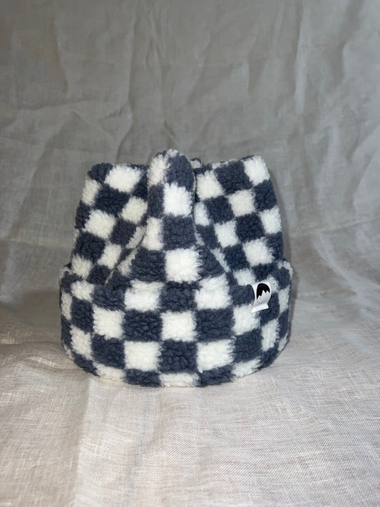 Blue & White Chequered Sherpa
